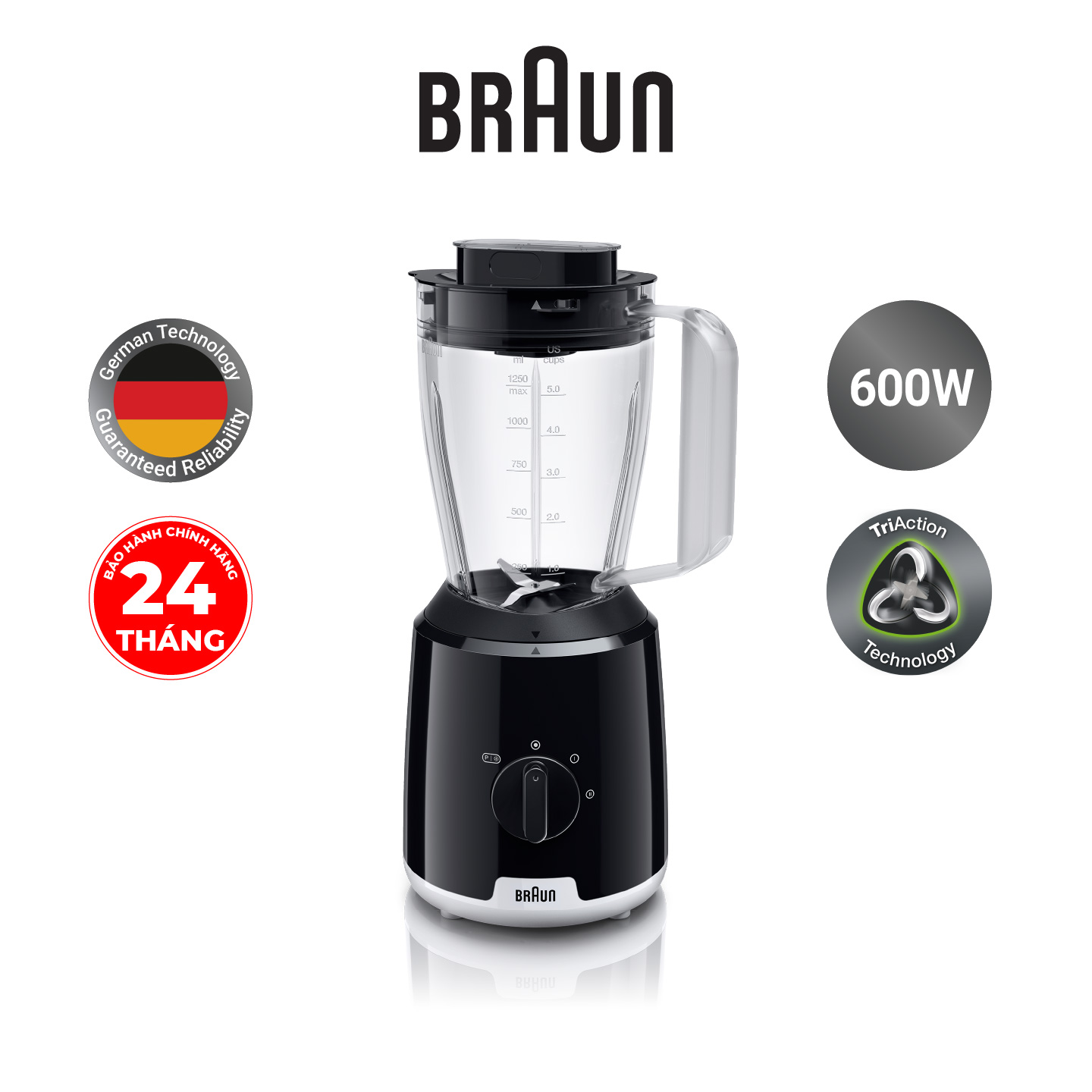 Máy xay sinh tố Braun JB1000BK-Hàng chính hãng