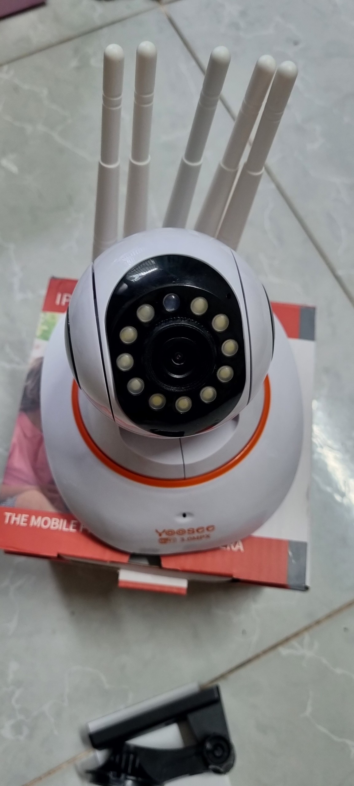 Camera Yoosee 5 râu 3.0MPX- Xem đêm có màu 8 led FHD kèm thẻ nhớ 128gb hàng nhập khẩu