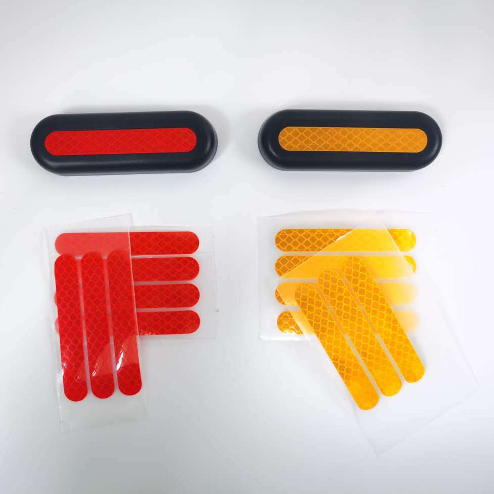Reflective Sticker Set for Max G30 Electric Scooter Front Rear Wheel Cover Sticker Replacement