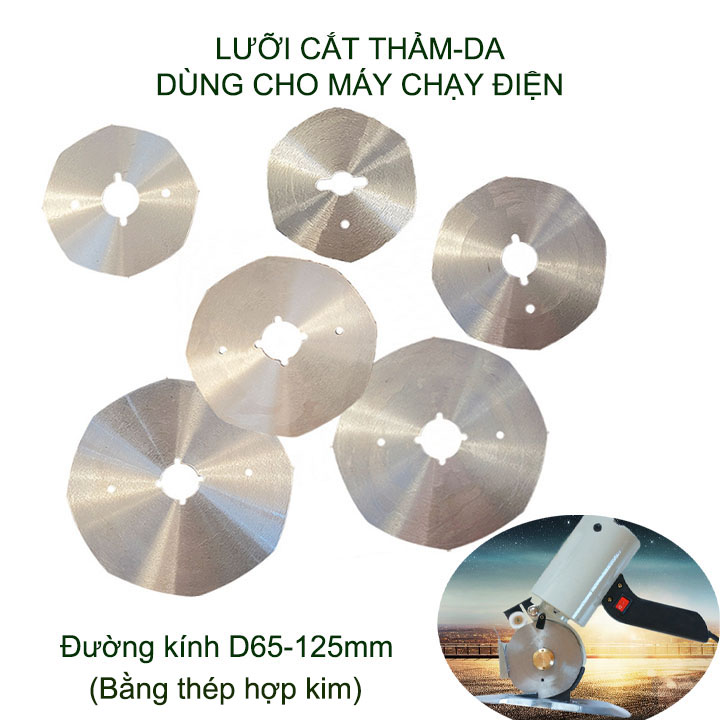 01 Lưỡi cắt thảm, da dùng thay thế cho máy cắt chạy điện, bằng thép hợp kim