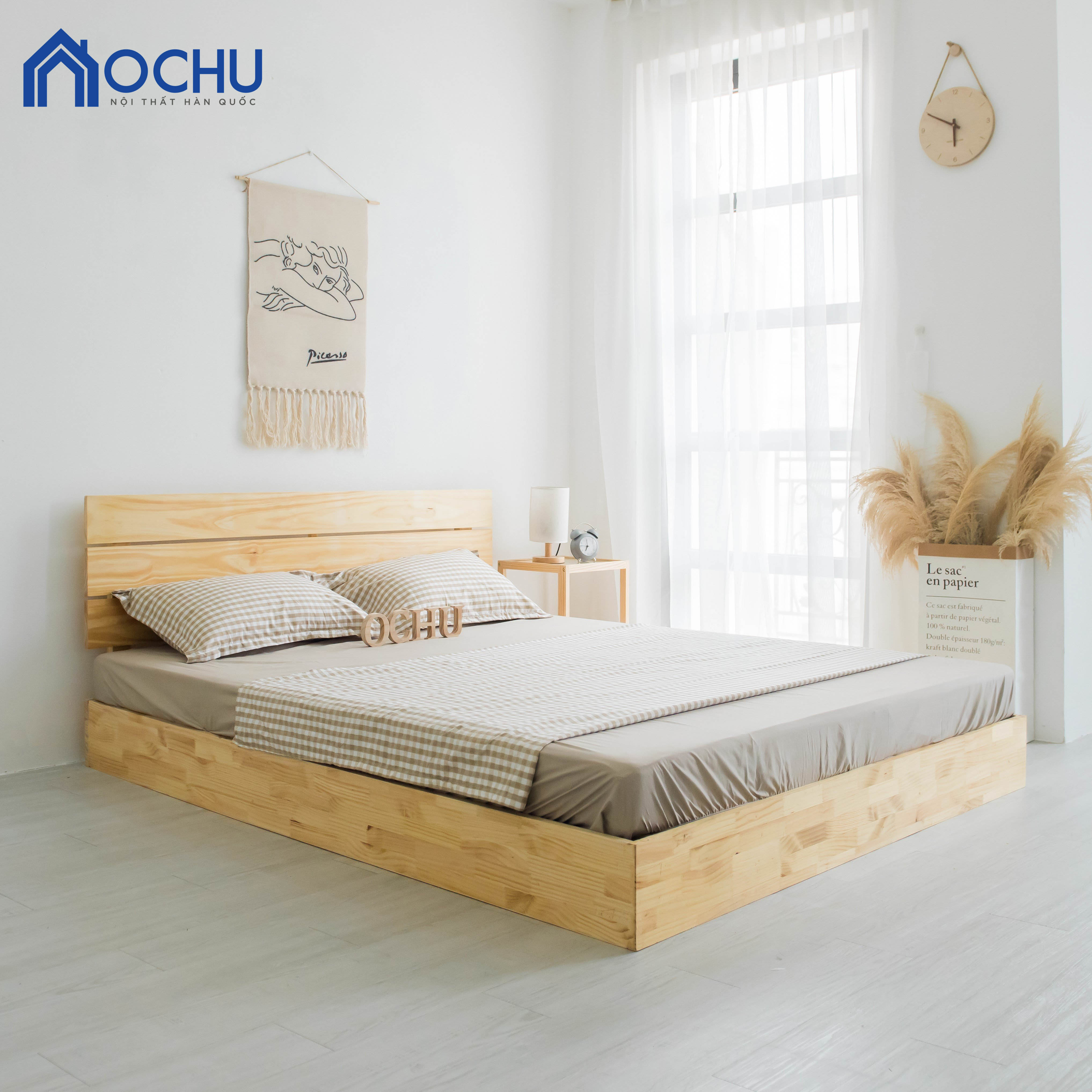 Giường Ngủ Gỗ Thông OCHU - Winnie Bed - Natural