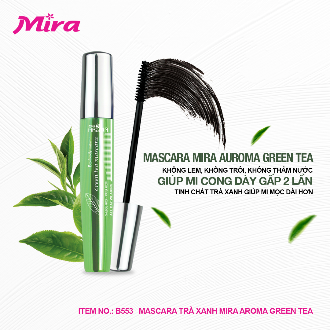 Hình ảnh Chuốt Chải Mi Mira Aroma Green Tea Mascara B553