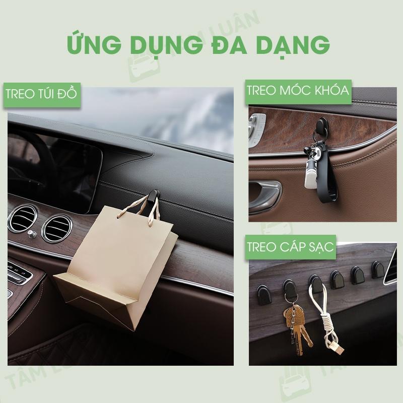 Móc treo đồ ô tô, xe hơi dính chắc chắn, nhỏ gọn tiện lợi
