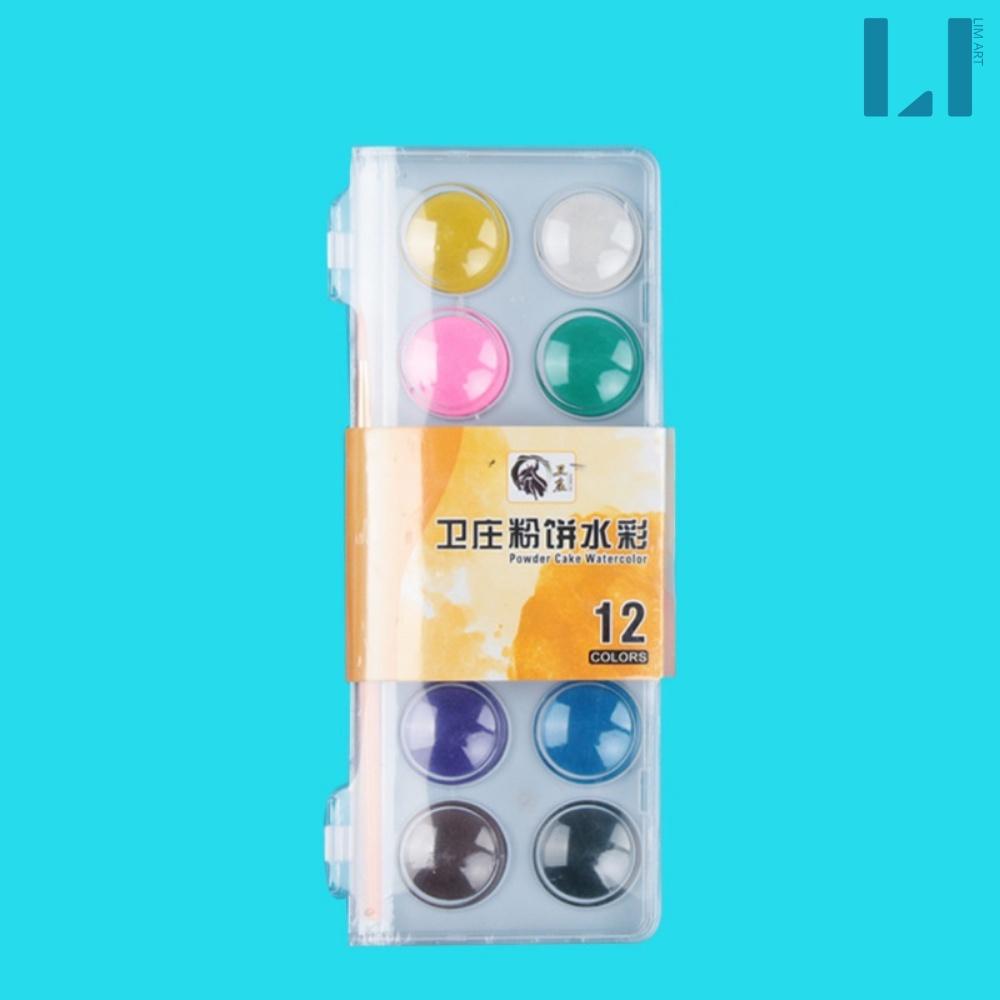 Bộ màu nước cao cấp 12/16/28/36 màu tặng kèm 1 cọ
