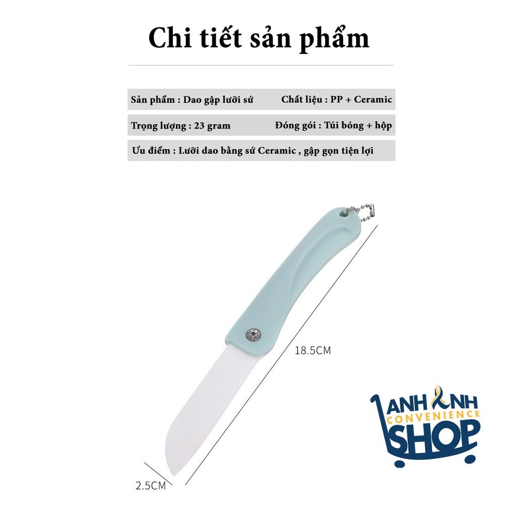 Dao Gập Lưới Dao Sứ Ceramic Nhỏ Gọn Tiện Lợi