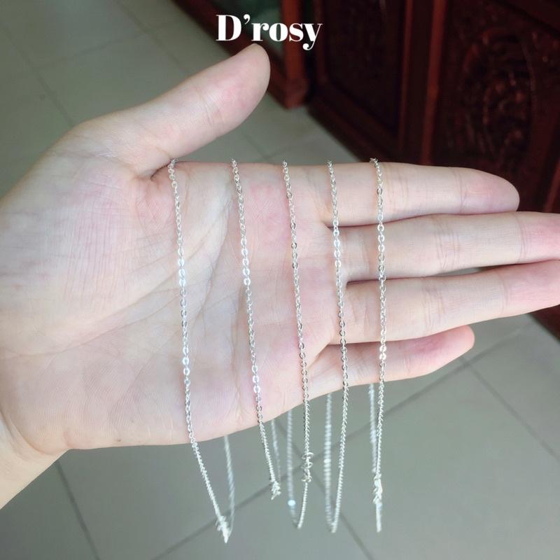 Dây chuyền bạc chữ O cho bé yêu dài 34-36 cm chuẩn bạc ta nguyên chất