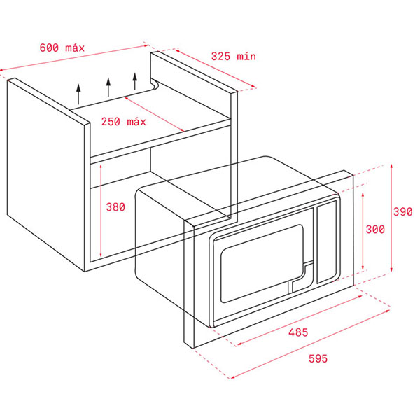 Lò vi sóng âm Teka ML 820 BI(Hàng Chính Hãng)