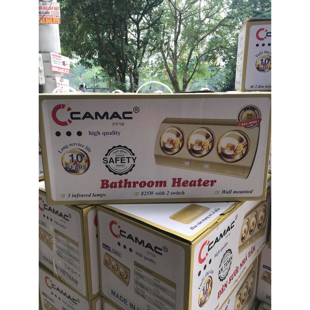 Đèn sưởi nhà tắm 2 bóng, 3 bóng sưởi ấm nhanh, Đèn sưởi phòng tắm loại tốt, đèn sưởi nhà tắm - hàng chính hãng