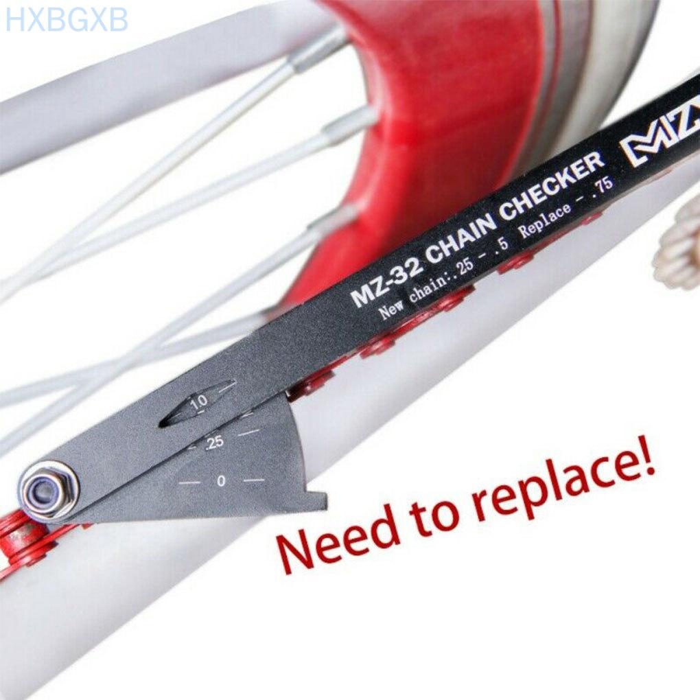 Portable Bike Chain Checker Wear Indicator Gauge Cycling Chain Repair Tool Bicycle Accessory