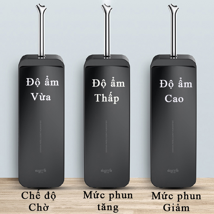 Máy Tạo Ẩm Siêu Âm Khuếch Tán Tinh Dầu - Sàn Dịch Chuyển Thông Minh Cao Cấp - Hàng Chính Hãng