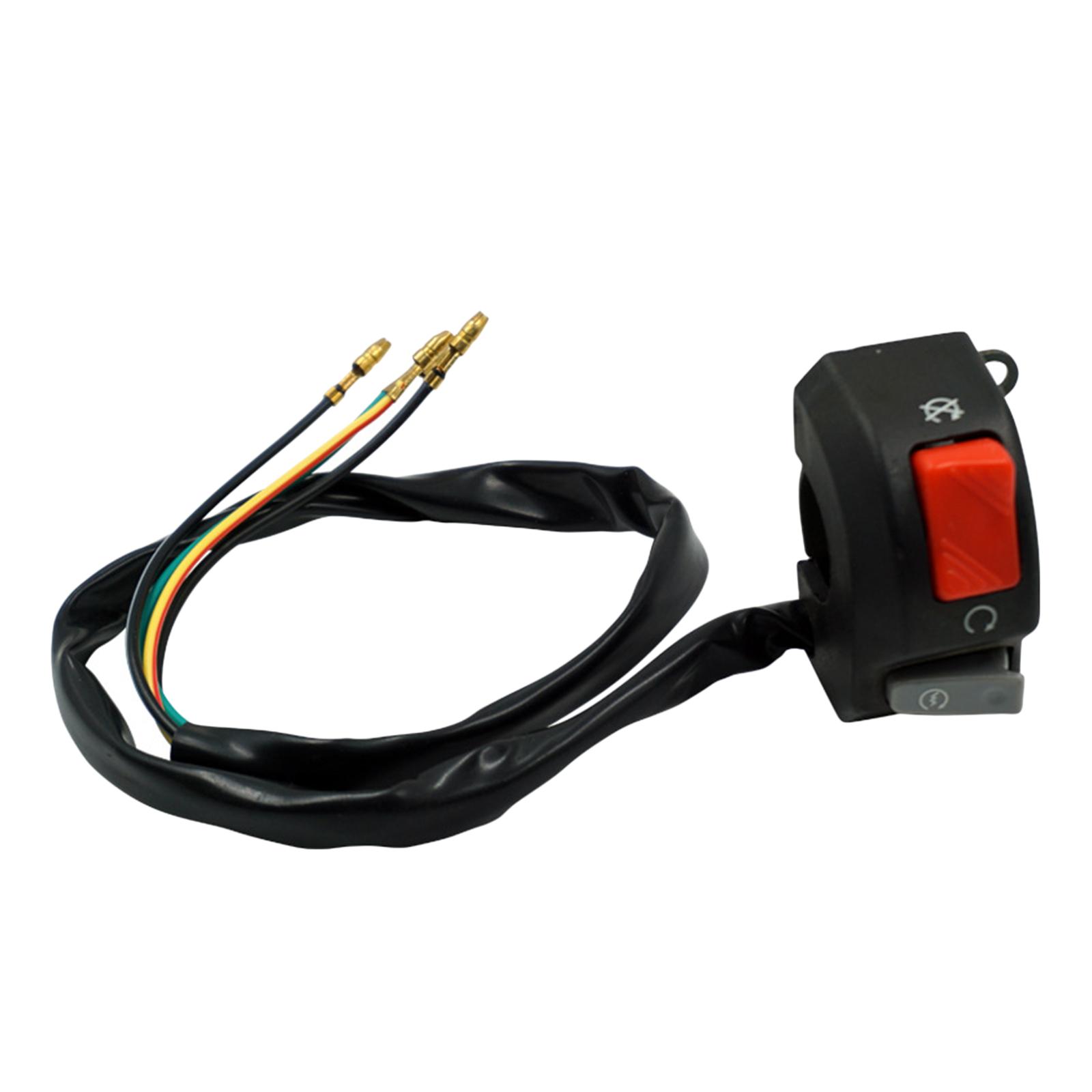 22mm Motorcycle Engine Stop Start Switch ON OFF Button for ATV Scooter Quad