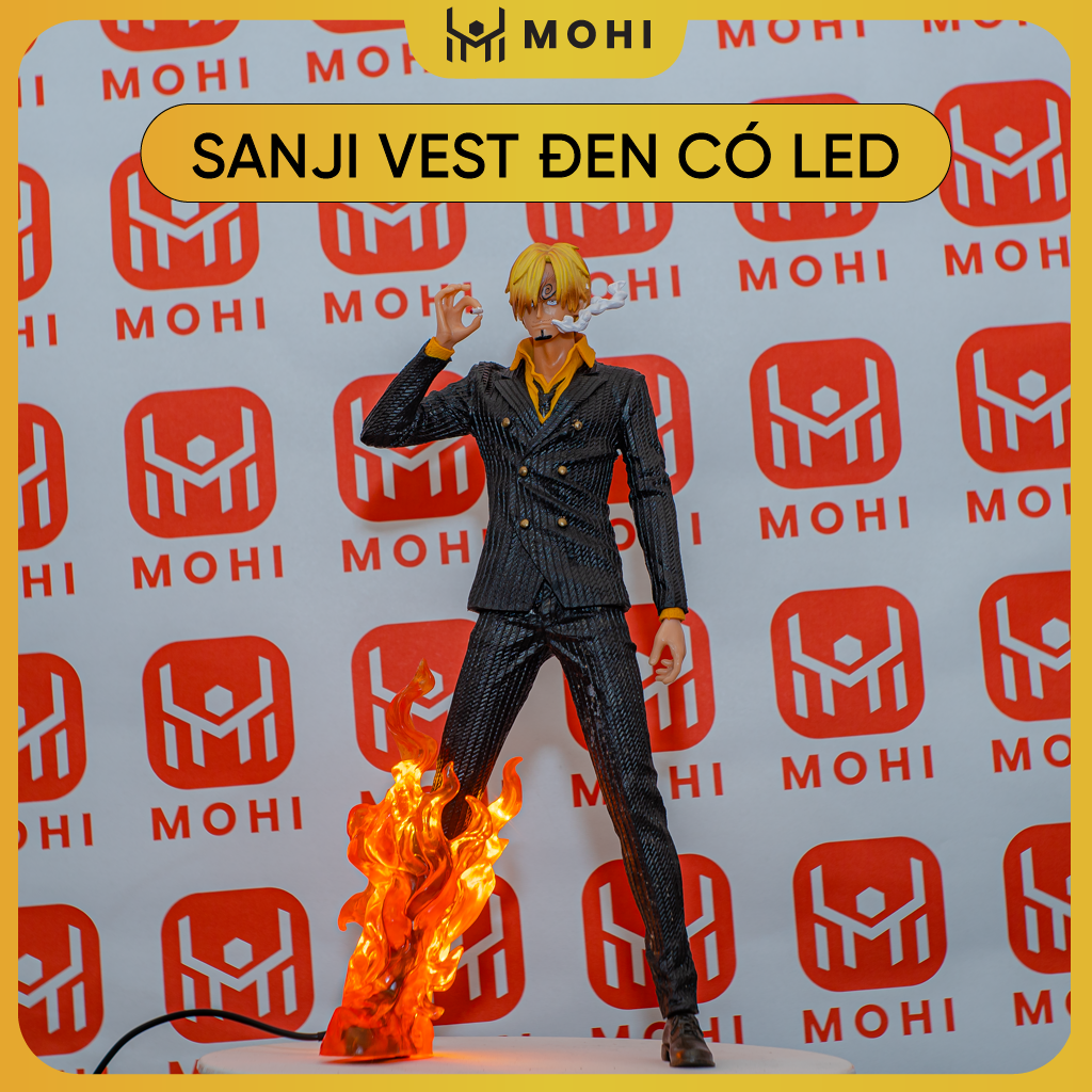 - Mô hình Figure Vinsmoke Sanji hắc cước đứng hút thuốc, mô hình figure One Piece bản đế đẹp có BOX