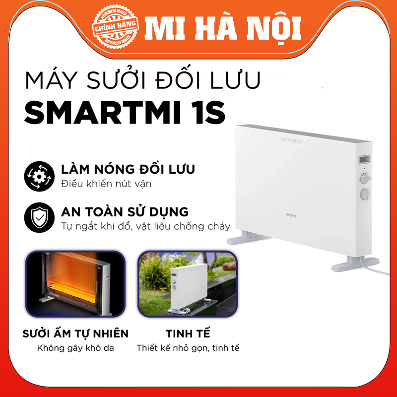 [Bản quốc tế/nội địa]Máy sưởi Xiaomi Smartmi 1S 2200W - Phiên bản kết nối app Mihome-Hàng chính hãng