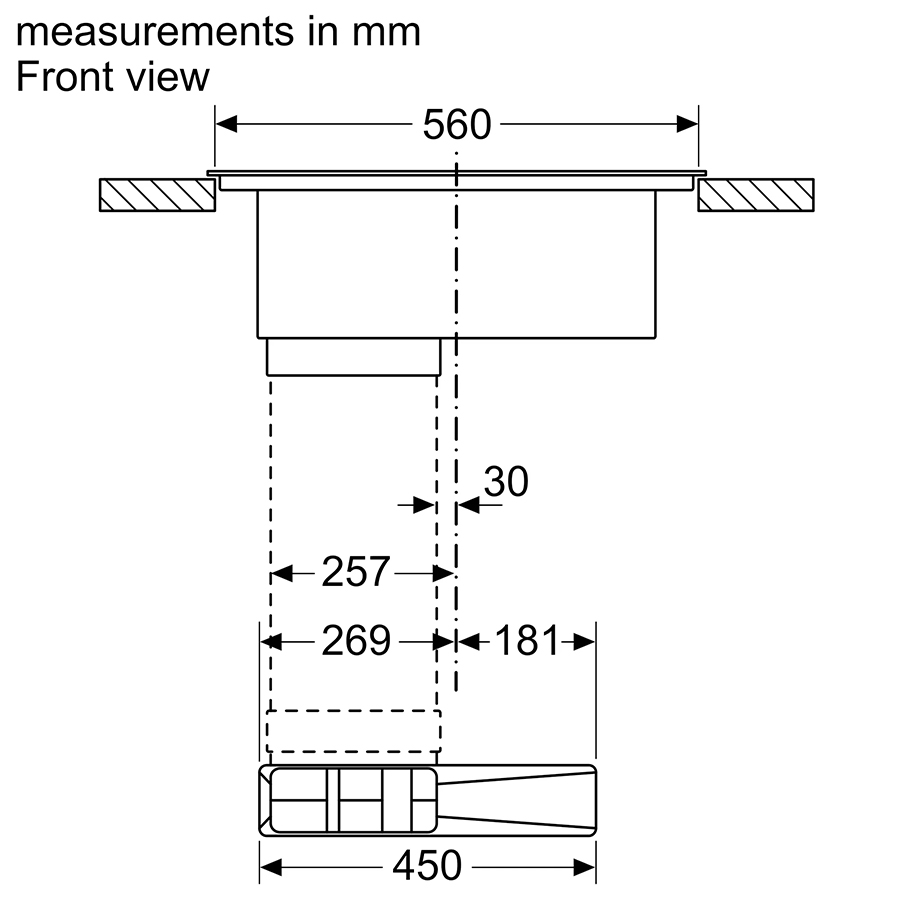 Bếp kết hợp hút mùi Bosch HMH.PVQ731F15E - Hàng chính hãng