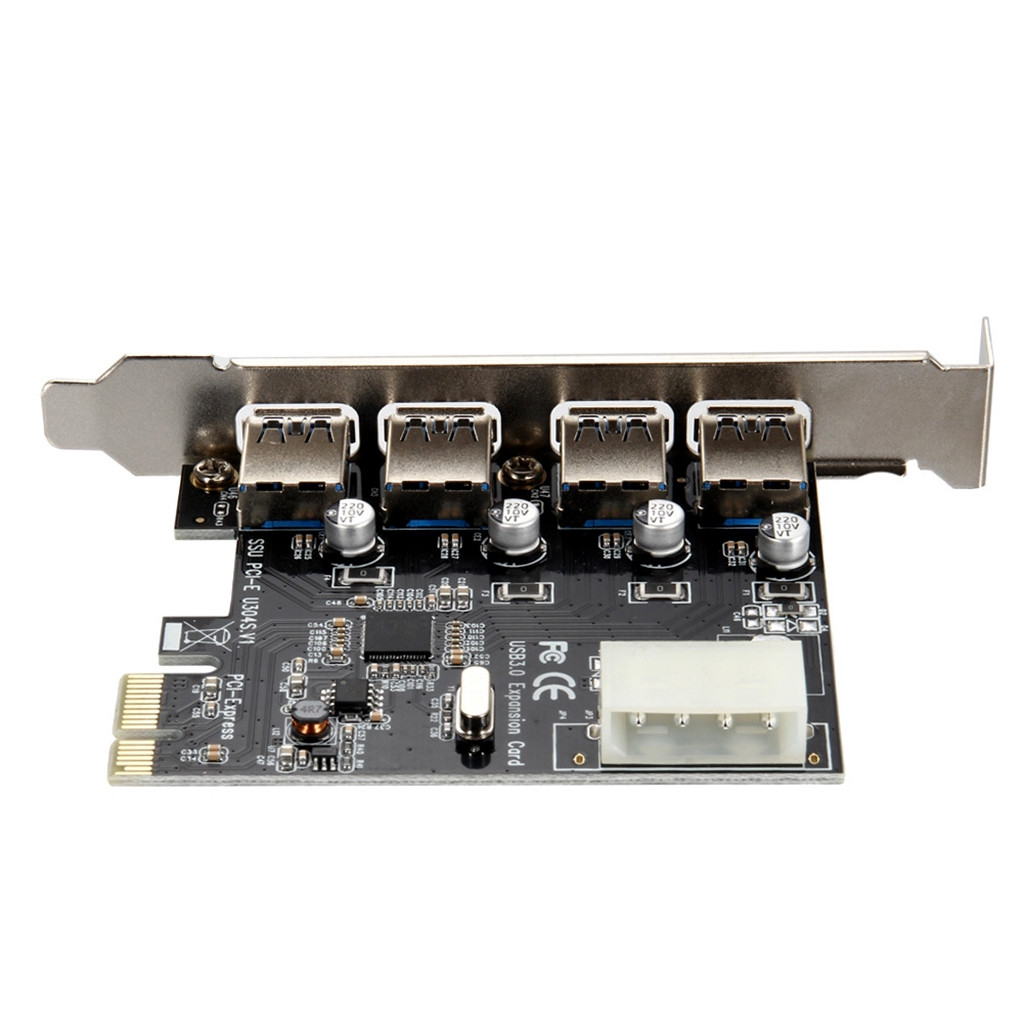 Card chuyển đổi PCI Express sang USB 3.0 4 port (Đen)