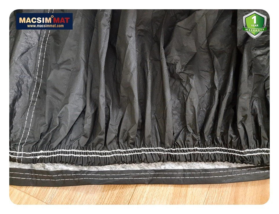 Hình ảnh Bạt phủ ô tô bán tải Isuzu D-Max nhãn hiệu Macsim sử dụng trong nhà và ngoài trời chất liệu Polyester - màu đen