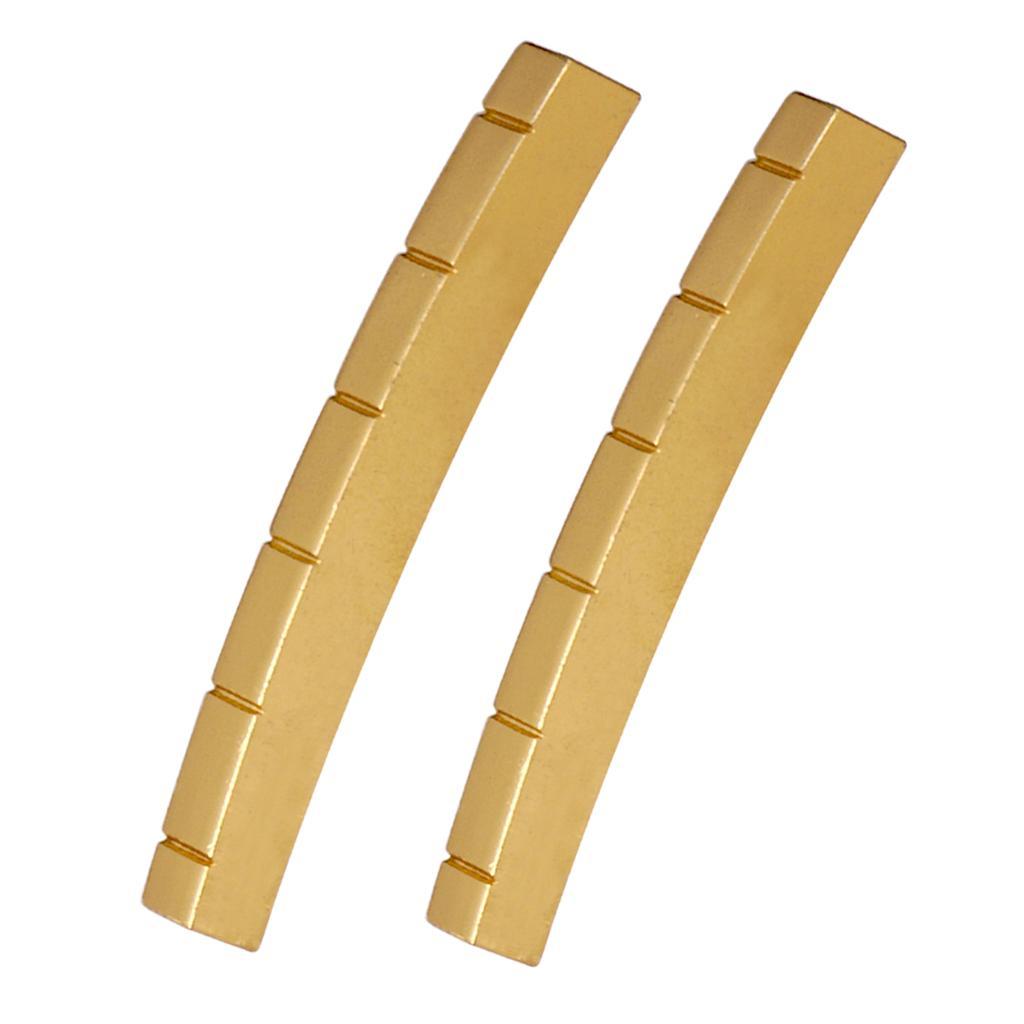 42mm Slotted Brass Nut DIY for ST TL Electric Guitar Replacement Part, Gold