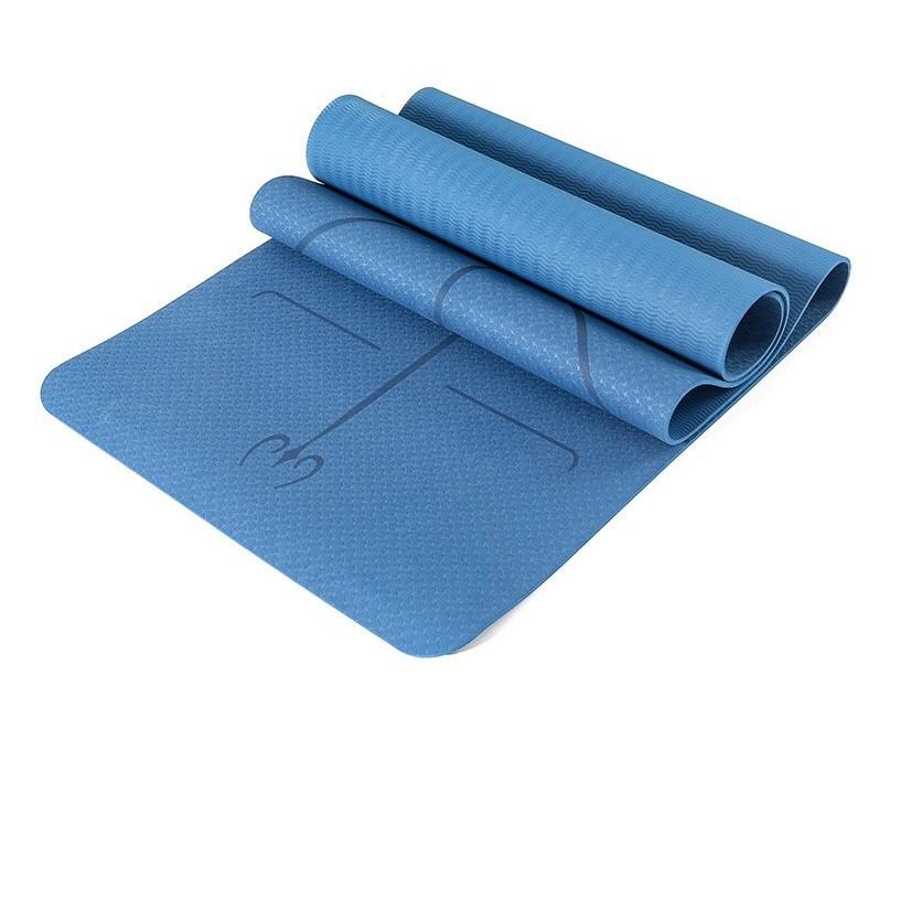 Thảm yoga 8mm TPE định tuyến(Kèm túi)-Hoa văn ngẫu nhiên KHỞI NGUYÊN SPORT