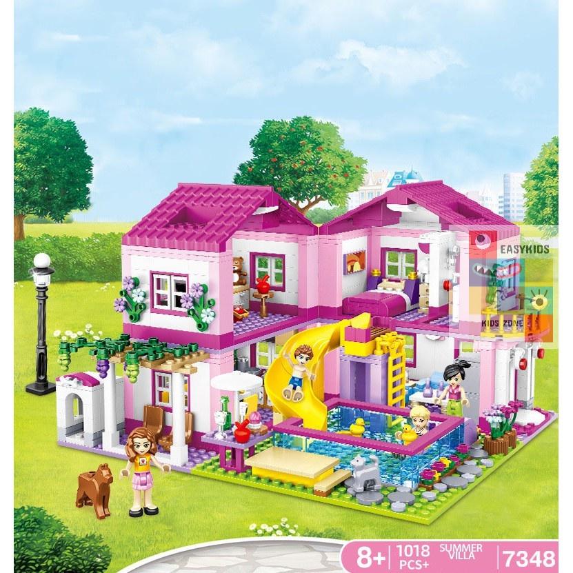 Đồ chơi lắp ráp xếp hình Biệt thự mùa hè hai lớp Summer Villa giúp trẻ phát triển trí tuệ