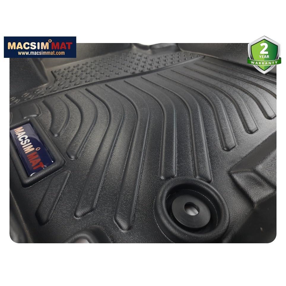 Thảm lót sàn xe ô tô Hyundai Tucson 2016-nay Nhãn hiệu Macsim chất liệu nhựa TPV cao cấp màu đen