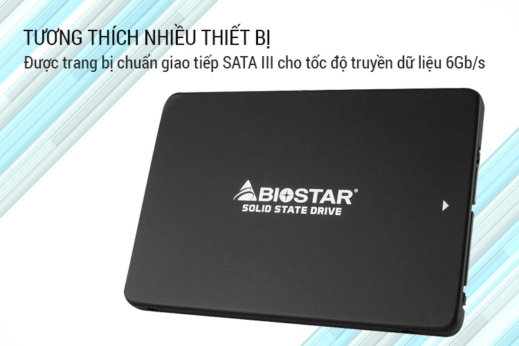 Ổ cứng SSD Biostar 120GB S100 Sata III 2.5inch - Hàng chính hãng DigiWorld phân phối