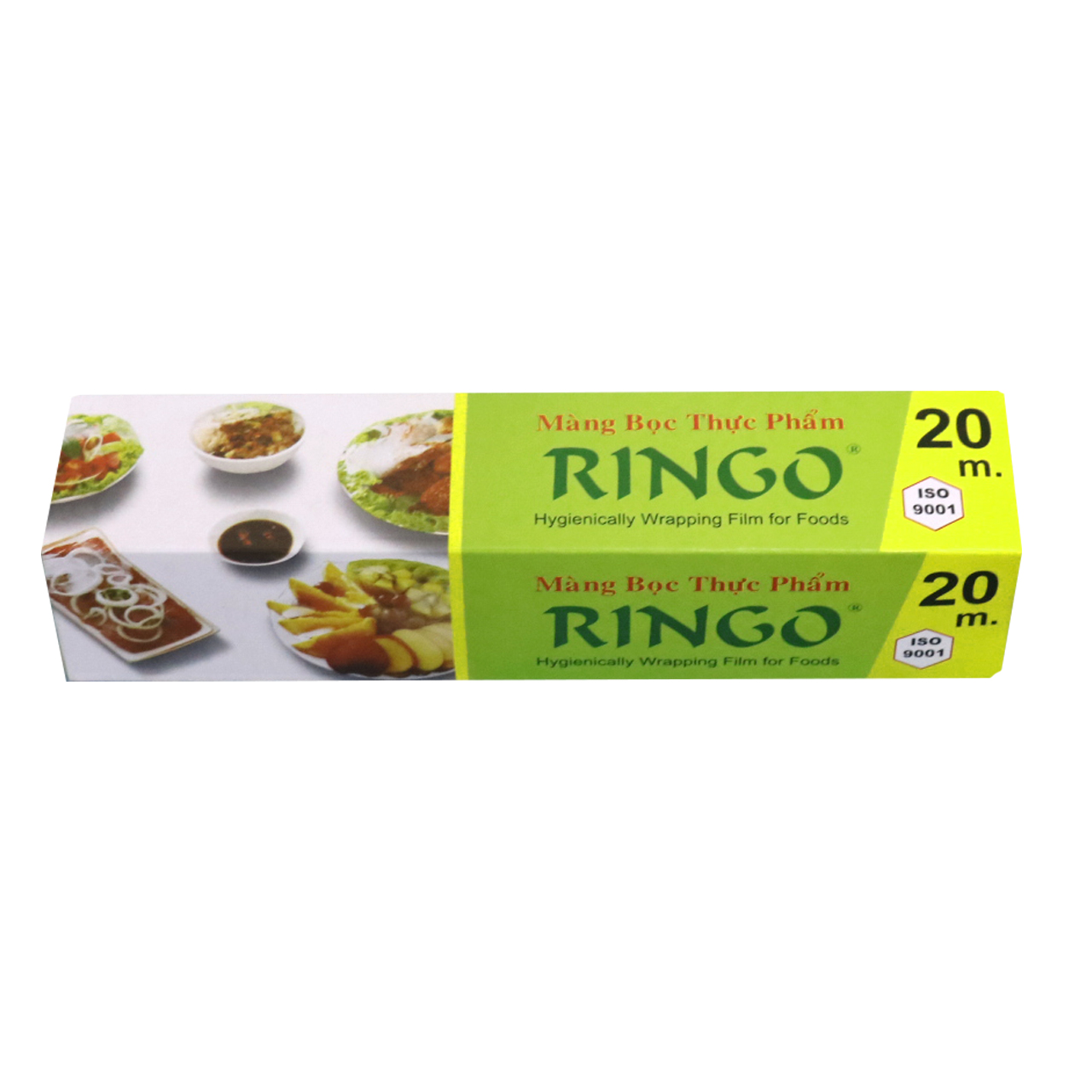 Màng bọc thực phẩm Ringo PVC, dùng được trong tủ lạnh, lò vi sóng, có lưỡi cắt tiện lợi, nhiều kích cỡ