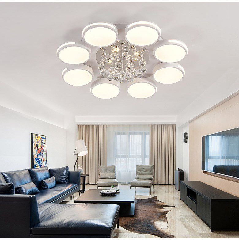Đèn chùm pha lê phòng khách đẹp - HOMELADY05