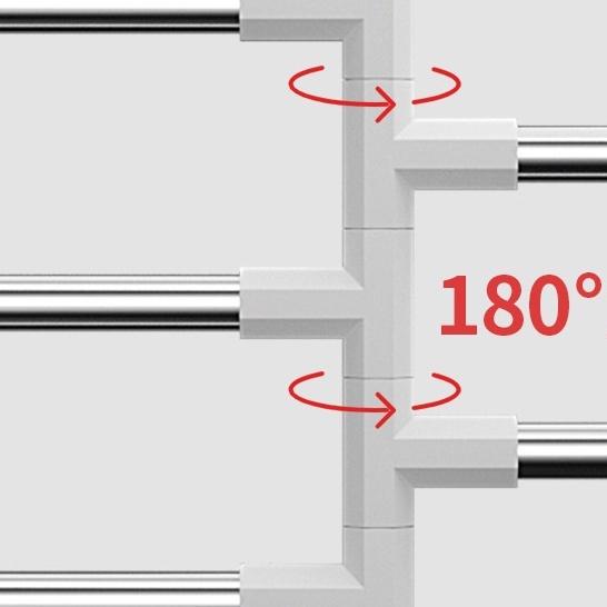 Giá treo khăn dán tường thiết kế xoay 180 độ Móc treo đồ inox Kệ để đồ nhà tắm giá treo quần áo tiện ích