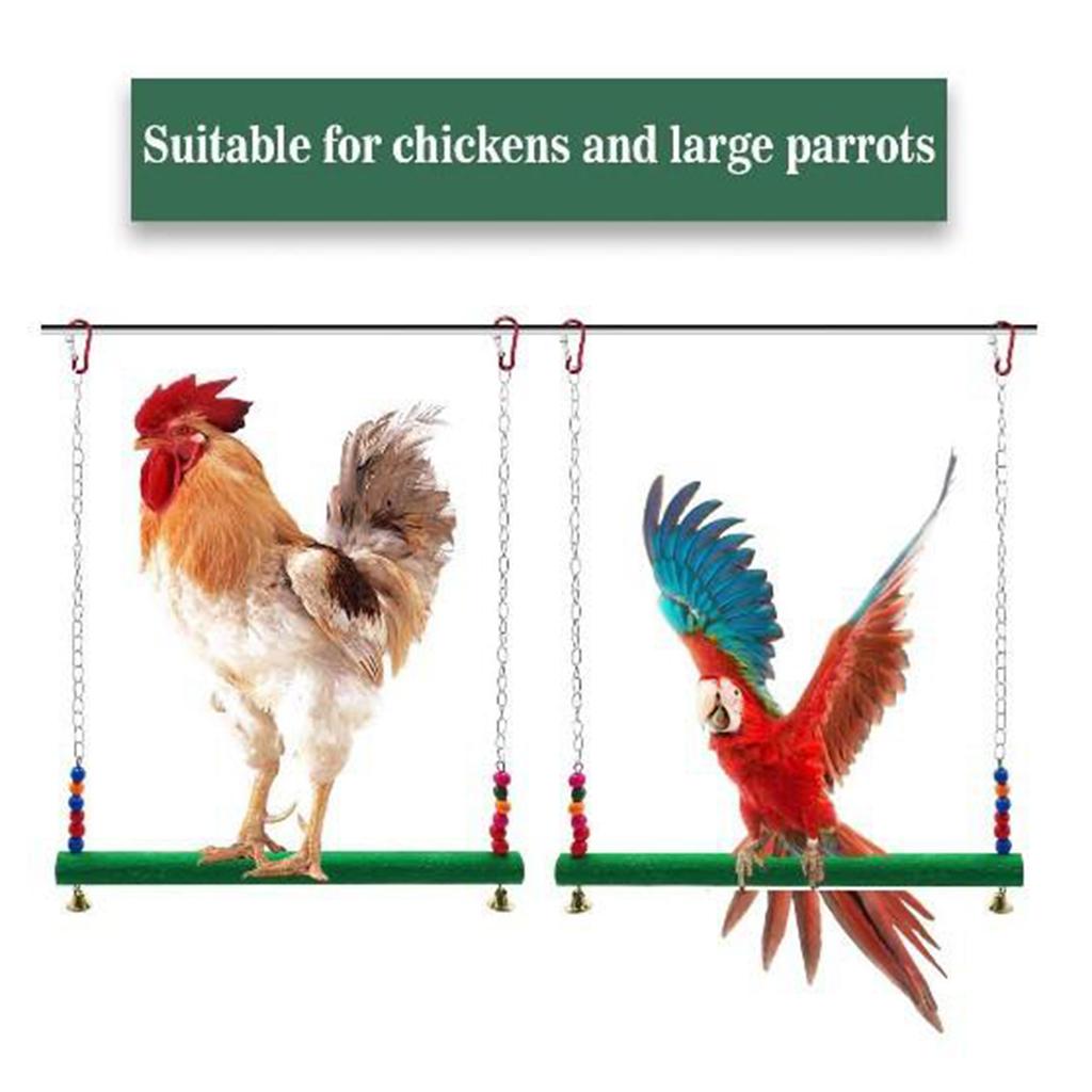 Chicken Swing Pet Swing Chewing Toys for Hens Large Bird Parrot Macaw Training
