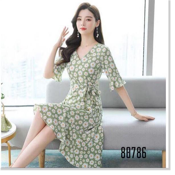 Đầm xòe họa tiết hoa cực sang trọng