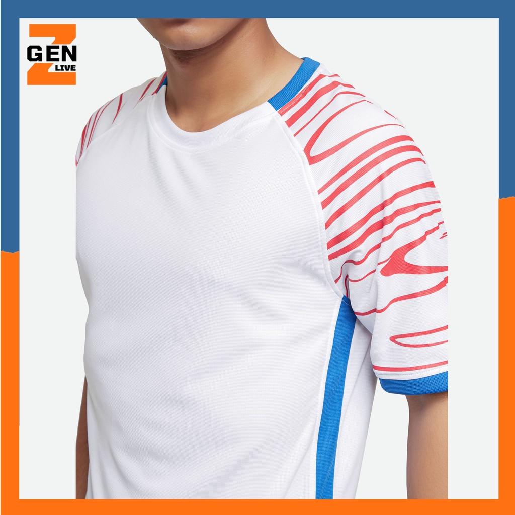 Áo cổ tròn, áo thun thể thao nam chất vải thấm hút họa tiết tay - LZ FASHION - ARD002