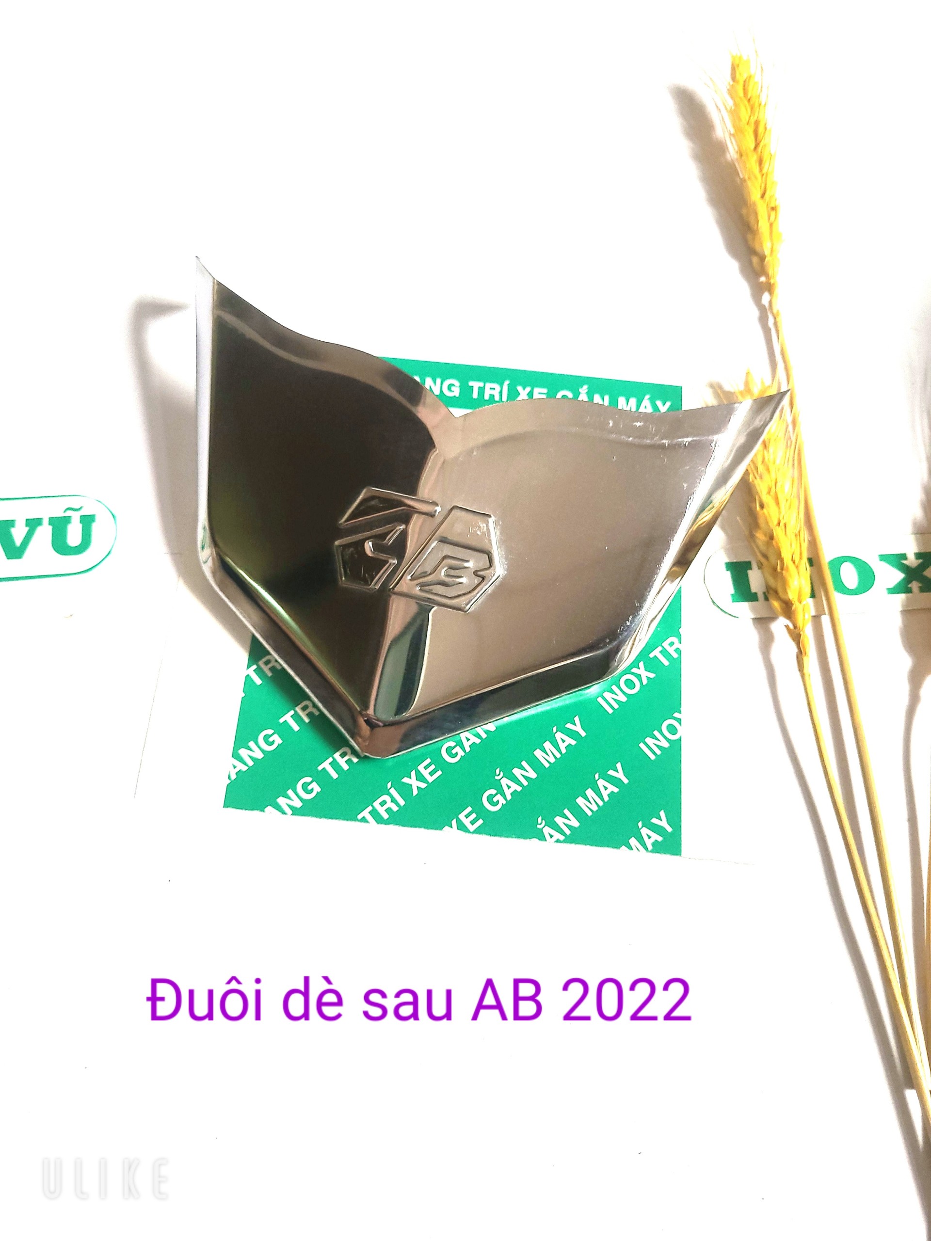 Combo Bộ ốp dè INOX xe AIRBLADE 2022-2023  + 1tem logo Titan HONDDA giá 1 cặp tại xưởng INOX Vũ