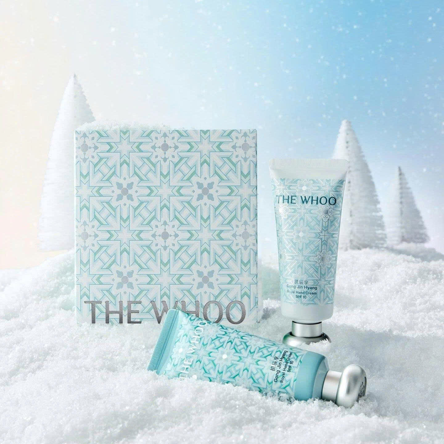 Kem Dưỡng Da Tay Whoo Royal Hand Cream SPF10 set