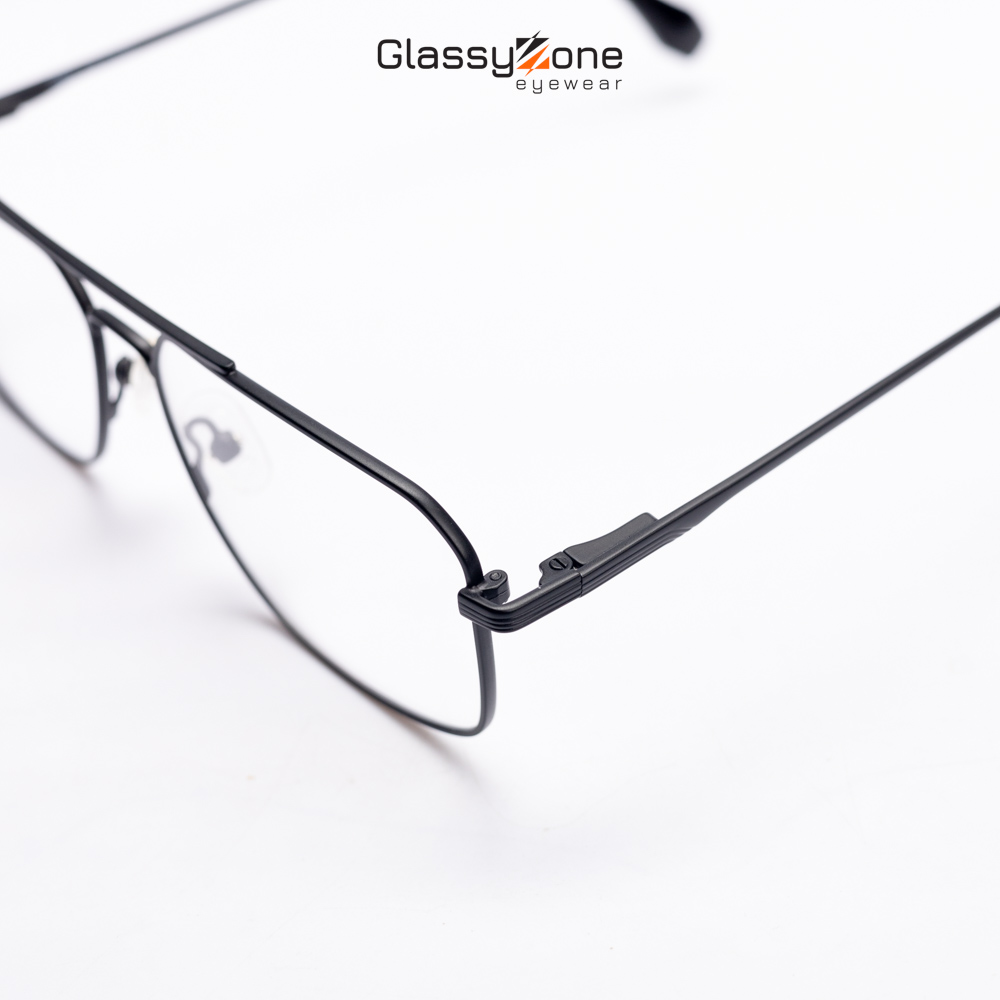 Gọng kính cận, Mắt kính giả cận kim loại Form phi công thời trang Nam Nữ Avery Pheros - GlassyZone