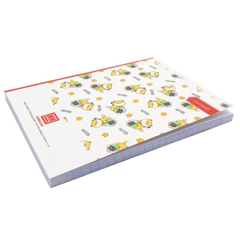 Combo 5 Tập Học Sinh Class Animals 4 Ô Ly Vuông 200 Trang 70gsm - Hồng Hà 0448 (Mẫu Sản Phẩm Giao Ngẫu Nhiên)