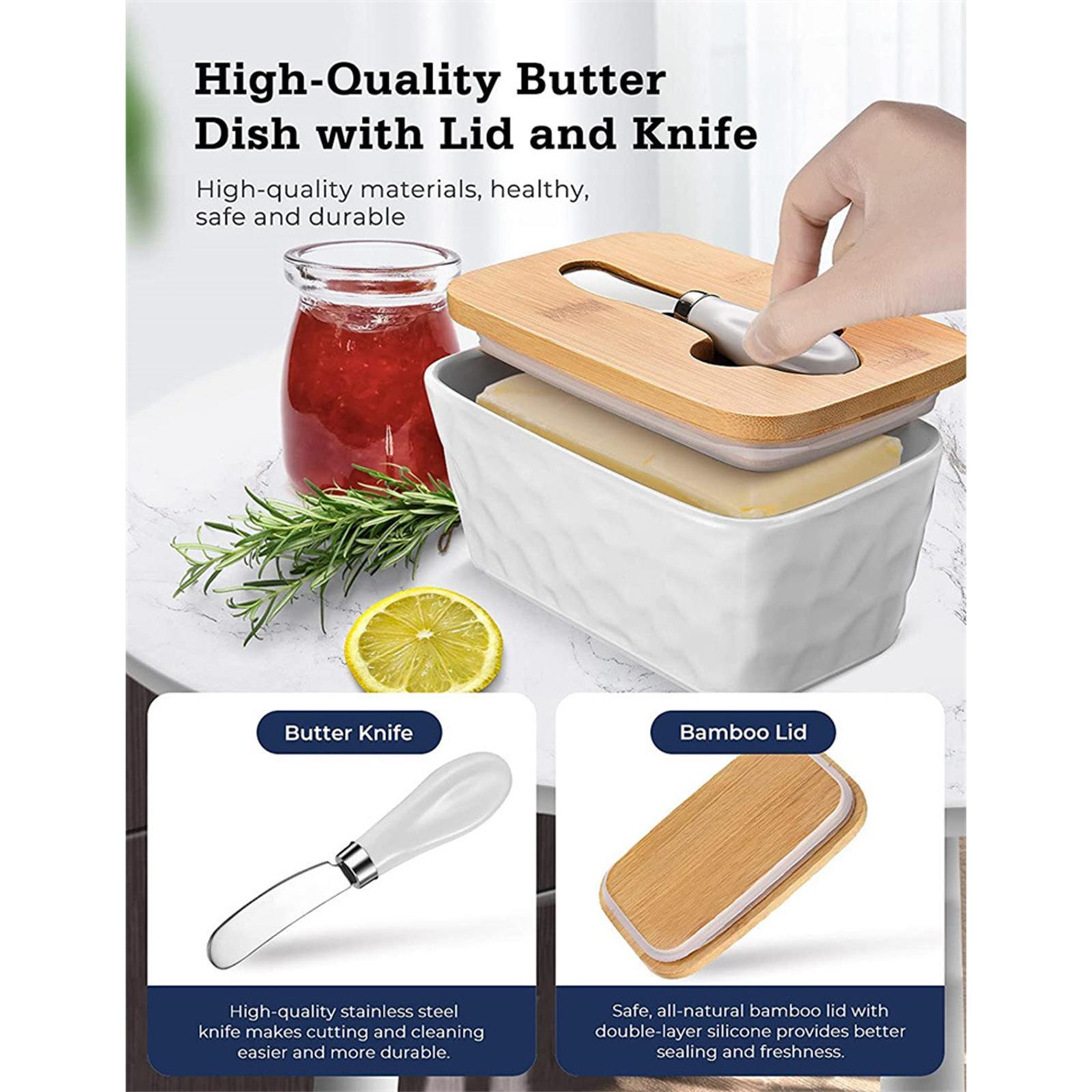 Butter Container with Butter for Countertop