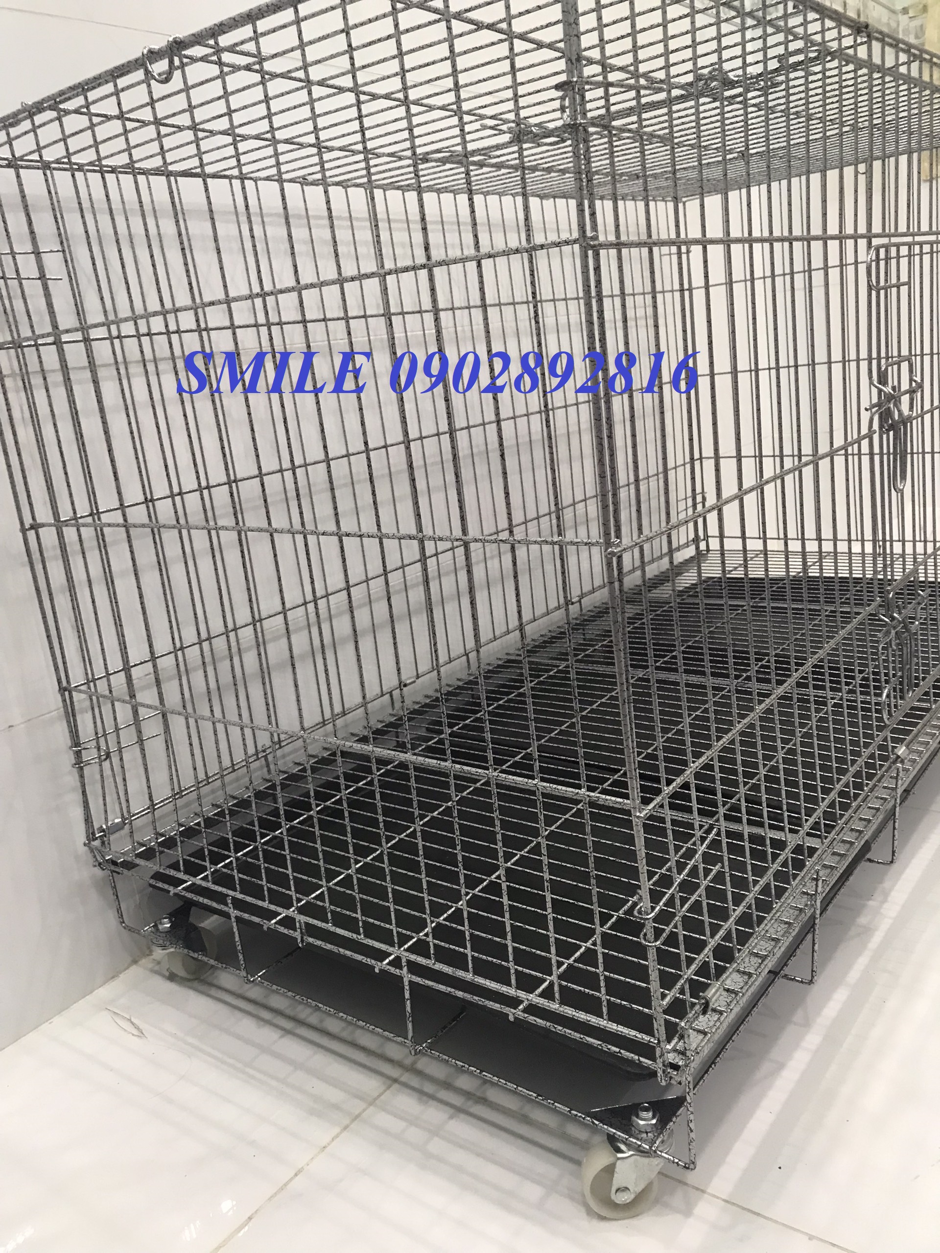 CHUỒNG CHÓ SIZE LỚN 1MX60X70CM GẤP GỌN TIỆN LỢI DÀNH CHO PET LỚN