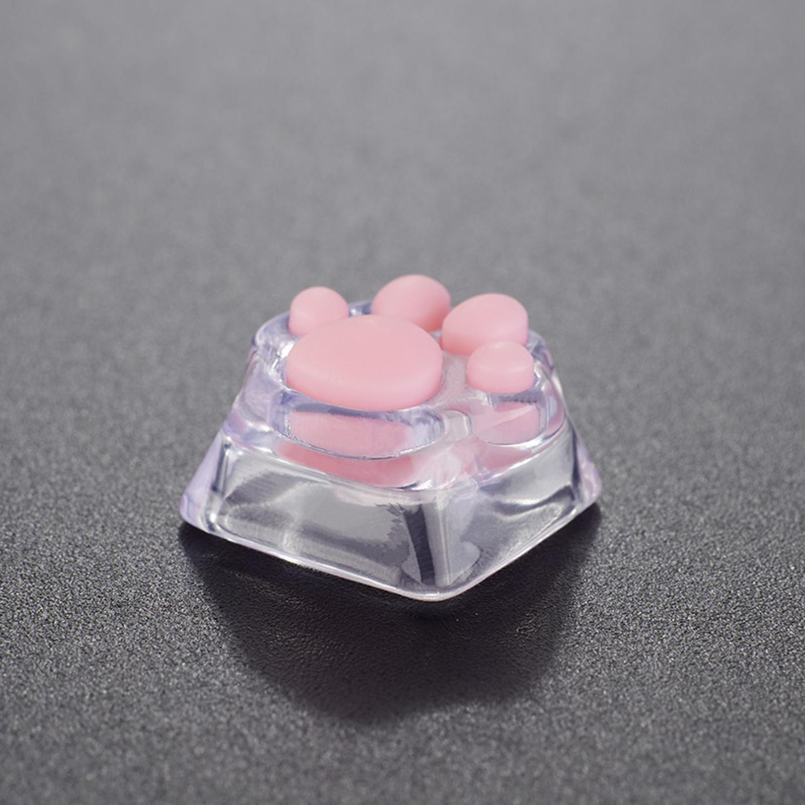 Transparent Gaming Key Caps Cat Paw Keycaps Machinery Keyboard keycaps Base