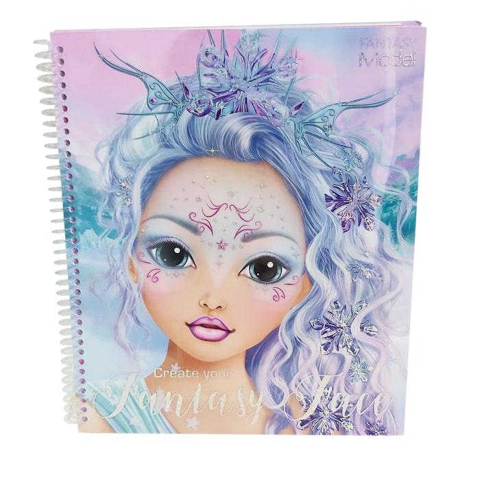 Sticker tô màu thiết kế Create Your Fantasy Face Colouring Book Topmodel TM411240