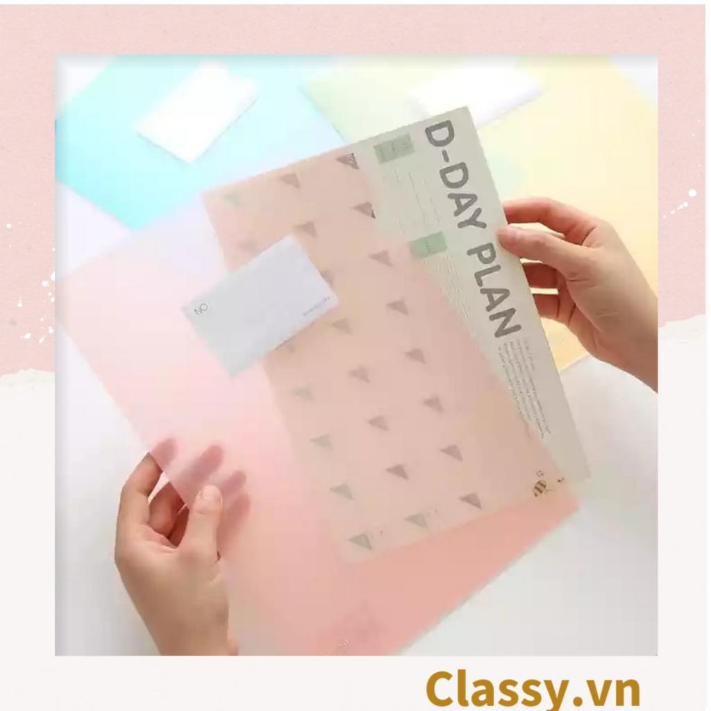 DAILY PLANNNER  Classy lên kế hoạch trong tuần, hàng ngày lên lịch trình, ghi chú ngày lễ quan trọng PK1327