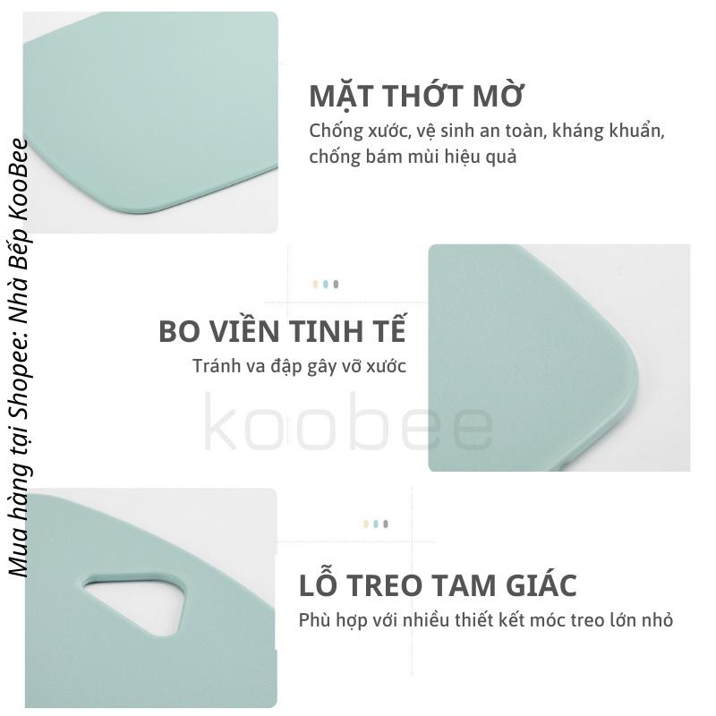 Bộ 3 cái thớt nhựa kháng khuẩn cao cấp - Bộ thớt nhựa chế biến ăn dặm cho bé không mùi an toàn 100% KooBee (NB39)