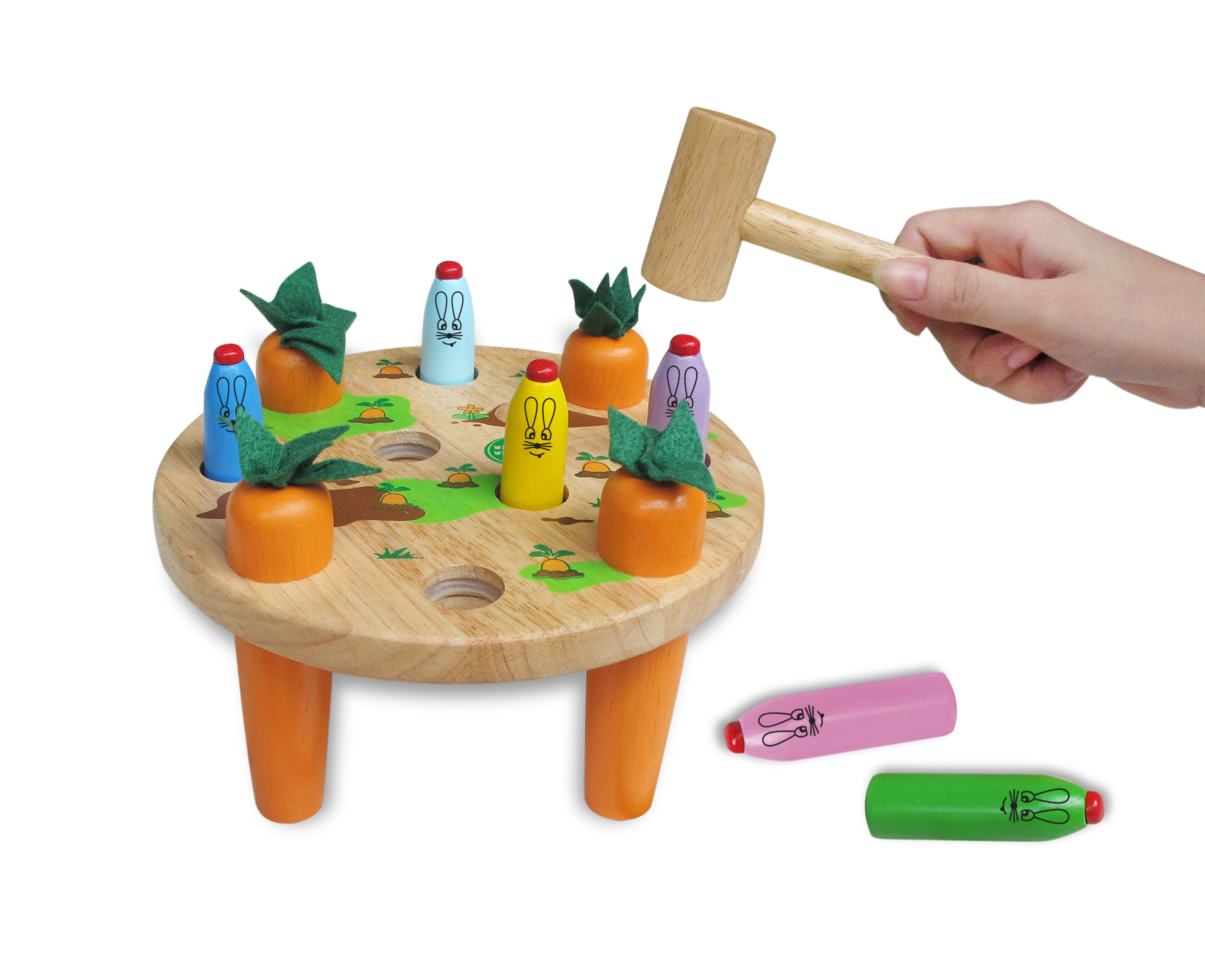 Đồ chơi đập chuột cho bé, Búa đập thỏ - Đồ chơi gỗ Winwintoys