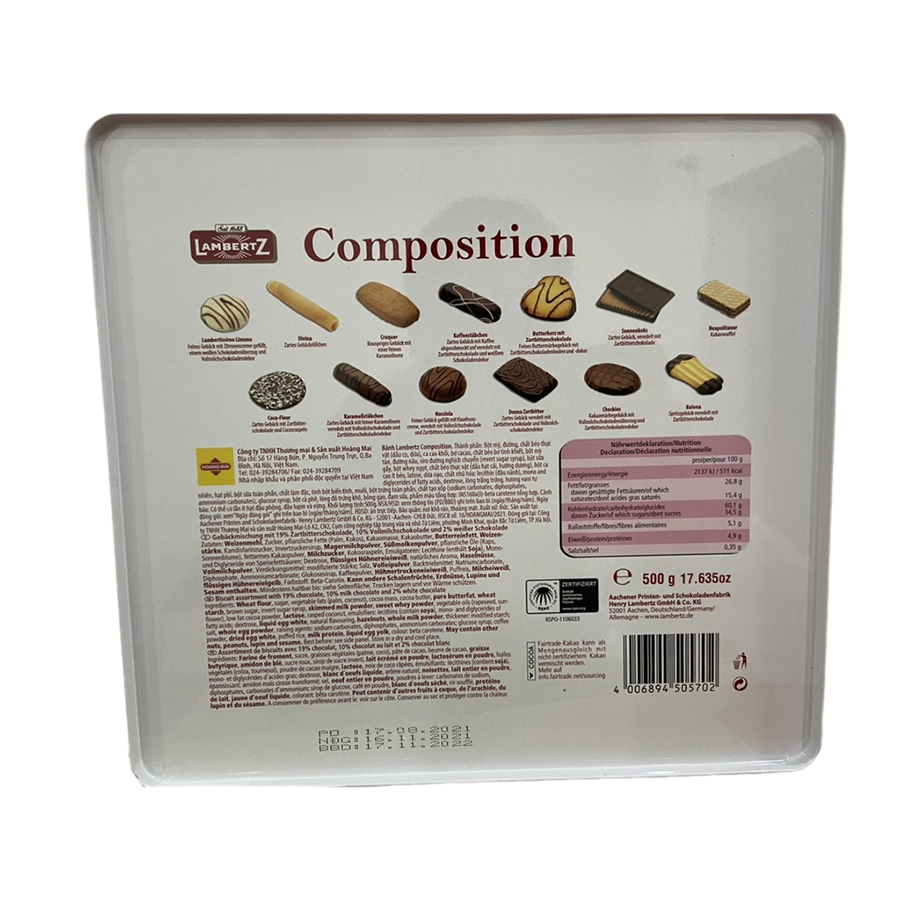 Bánh Richy Lambertz Composition 500g