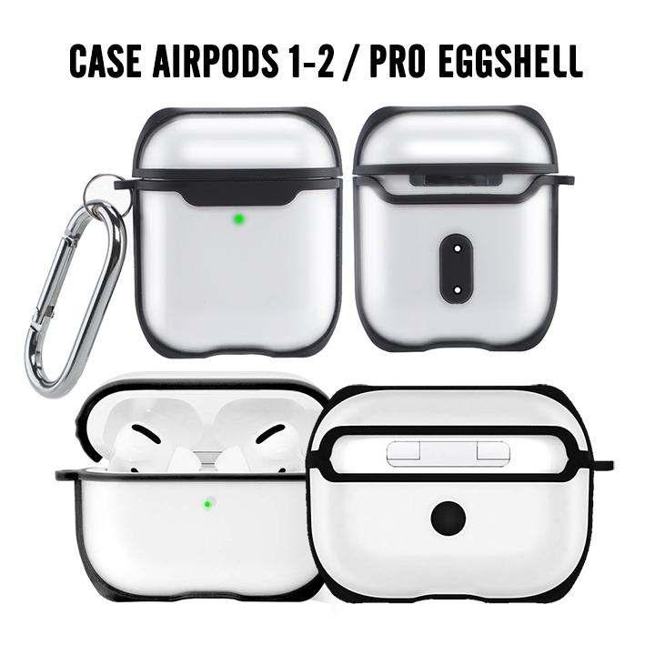 Bao case dành cho tai nghe Apple Airpods 1 / 2 hiệu WIWU Eggshell Case chống sốc siêu mỏng bảo vệ toàn diện, vật liệu cao cấp - Hàng nhập khẩu