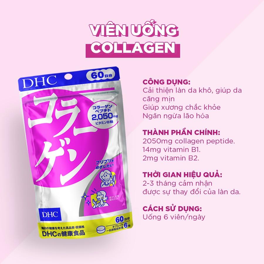 Viên Uống Collagen DHC Nhật Bản Thực Phẩm Chức Năng Giúp Chống Lão Hoá, Làm Đẹp Da, Tăng Khả Năng Đàn Hồi, Hỗ Trợ Xương Khớp 60 Ngày 360 Viên