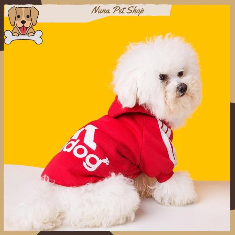 Áo nỉ Hoodie Adidog cho thú cưng, áo mùa đông cho chó mèo