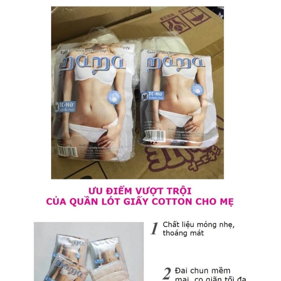 Quần lót PP/ COTTON MAMA dùng 1 lần tiện lợi cho mẹ đi sinh hoặc đi du lịch