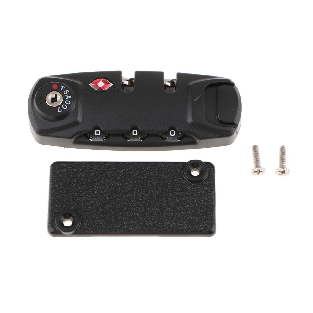 2X Secure Luggage 3 Digit Combination Lock Suitcase Bag Code Lock Padlock