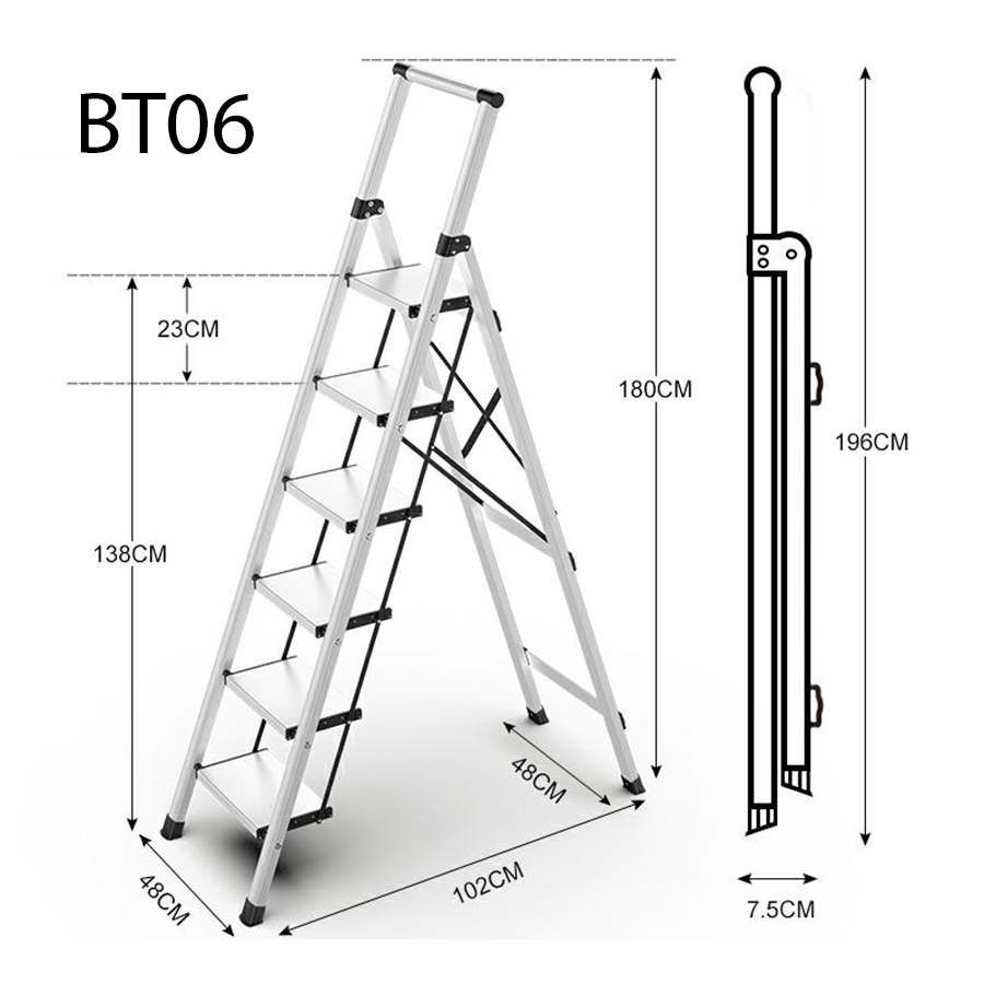 Thang Nhôm Gia Đình Cao Cấp BT - Chính Hãng NIKITA