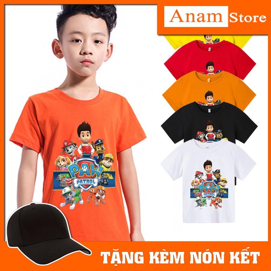 (Tặng kèm nón kết) Áo thun trẻ em in hình Đội Chó Cứu hộ - Có size người lớn, Anam Store